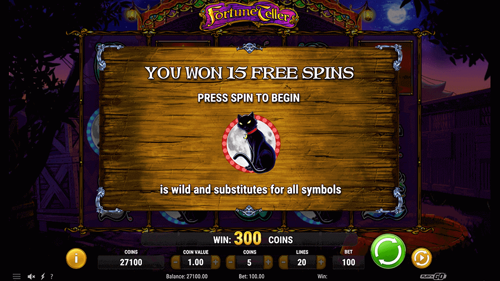 Фриспины в Fortune Teller